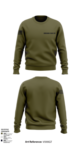 Crew Neck Sweatshirt, Indiana SAR K9, , Teamtime, Team time, sublimation, custom sports apparel, team uniforms, spirit wear, spiritwear, sports uniforms, custom shirts, team store, custom team store, fundraiser sports, apparel fundraiser
