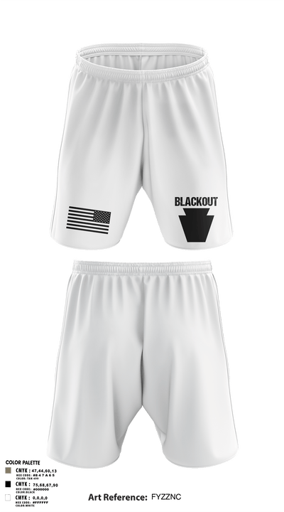 Blackout 17717609 Athletic Shorts With Pockets - 106