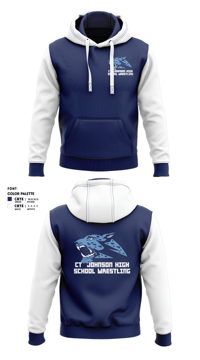 CT Johnson High School Wrestling 31935776 Hoodie - 41