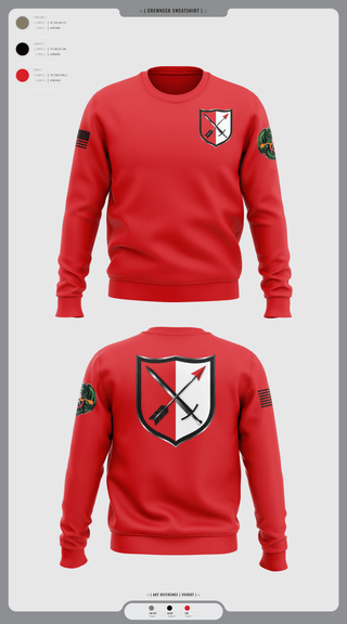 Crew Neck Sweatshirt, 31st Chemical Brigade, Army, Teamtime, Team time, sublimation, custom sports apparel, team uniforms, spirit wear, spiritwear, sports uniforms, custom shirts, team store, custom team store, fundraiser sports, apparel fundraiser