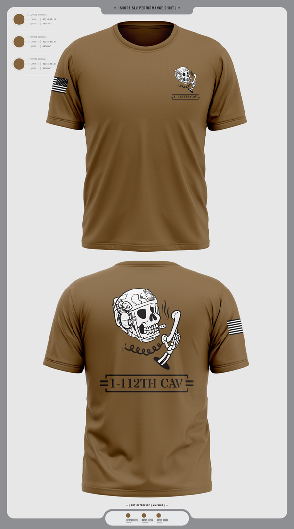 Short Sleeve Performance Shirt, 1-112th cav, , Teamtime, Team time, sublimation, custom sports apparel, team uniforms, spirit wear, spiritwear, sports uniforms, custom shirts, team store, custom team store, fundraiser sports, apparel fundraiser