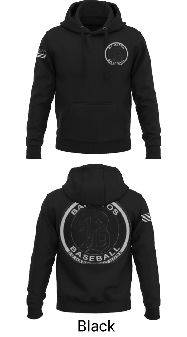 Hoodie, BANDITOS, Baseball, Teamtime, Team time, sublimation, custom sports apparel, team uniforms, spirit wear, spiritwear, sports uniforms, custom shirts, team store, custom team store, fundraiser sports, apparel fundraiser