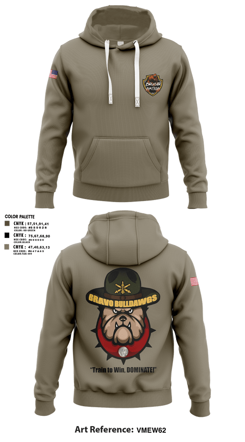 Hoodie, Bravo Bulldawgs 3-6 ADARBulldawgs Battery, Army, Teamtime, Team time, sublimation, custom sports apparel, team uniforms, spirit wear, spiritwear, sports uniforms, custom shirts, team store, custom team store, fundraiser sports, apparel fundraiser