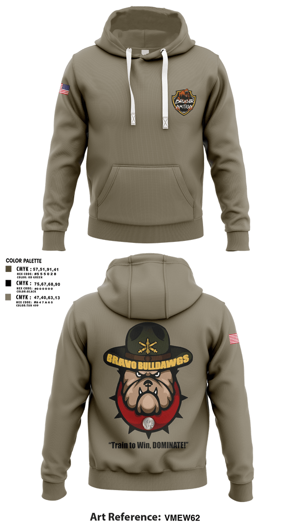 Hoodie, Bravo Bulldawgs 3-6 ADARBulldawgs Battery, Army, Teamtime, Team time, sublimation, custom sports apparel, team uniforms, spirit wear, spiritwear, sports uniforms, custom shirts, team store, custom team store, fundraiser sports, apparel fundraiser