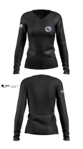 undefined Women's Long Sleeve V-neck Shirt - 1