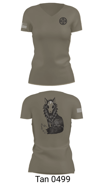 758th SMC 58080819 Women's Short Sleeve V-neck Shirt - 68