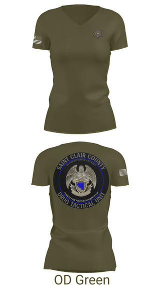 Womens Short Sleeve Vneck Shirt, Drug Tactical Unit, , Teamtime, Team time, sublimation, custom sports apparel, team uniforms, spirit wear, spiritwear, sports uniforms, custom shirts, team store, custom team store, fundraiser sports, apparel fundraiser