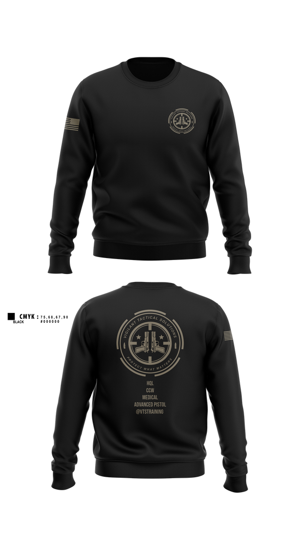 Crew Neck Sweatshirt, Vigilante Tactical Solutions, , Teamtime, Team time, sublimation, custom sports apparel, team uniforms, spirit wear, spiritwear, sports uniforms, custom shirts, team store, custom team store, fundraiser sports, apparel fundraiser