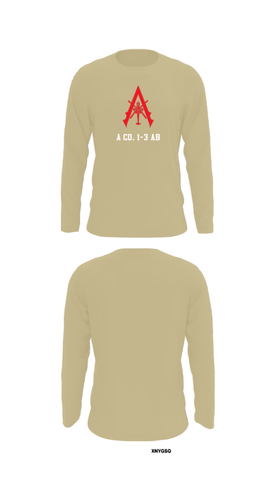 A Co. 1-3 AB 9856173 Long Sleeve Performance Shirt - 92