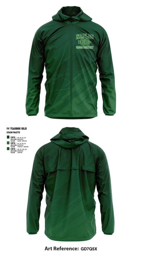 Windbreaker, Naples Cross-Country, Cross Country, Teamtime, Team time, sublimation, custom sports apparel, team uniforms, spirit wear, spiritwear, sports uniforms, custom shirts, team store, custom team store, fundraiser sports, apparel fundraiser