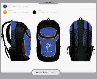 Gear Bag, Todd County High School Wrestling, Wrestling, Teamtime, Team time, sublimation, custom sports apparel, team uniforms, spirit wear, spiritwear, sports uniforms, custom shirts, team store, custom team store, fundraiser sports, apparel fundraiser