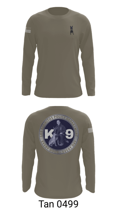 Los Alamitos Police K9 92789810 Long Sleeve Performance Shirt - 63