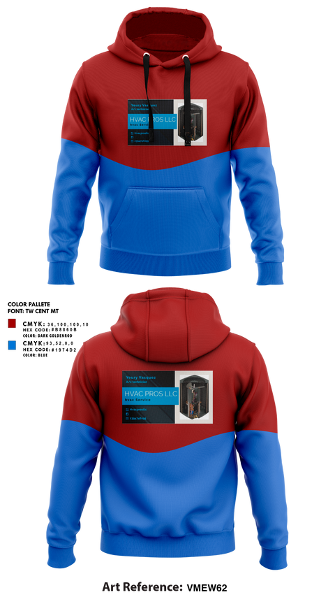 Hoodie, Hvac pros llc, , Teamtime, Team time, sublimation, custom sports apparel, team uniforms, spirit wear, spiritwear, sports uniforms, custom shirts, team store, custom team store, fundraiser sports, apparel fundraiser