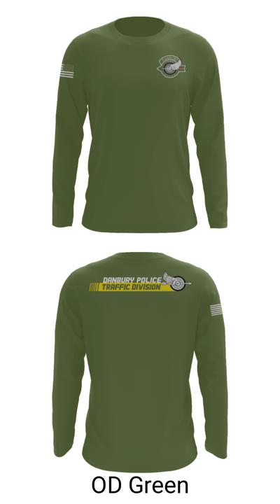 Danbury Police Traffic Unit 20625230 Long Sleeve Performance Shirt - 44