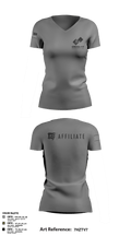 CrossFit Diamond Steel 93169712 Women's Short Sleeve V-neck Shirt - 1