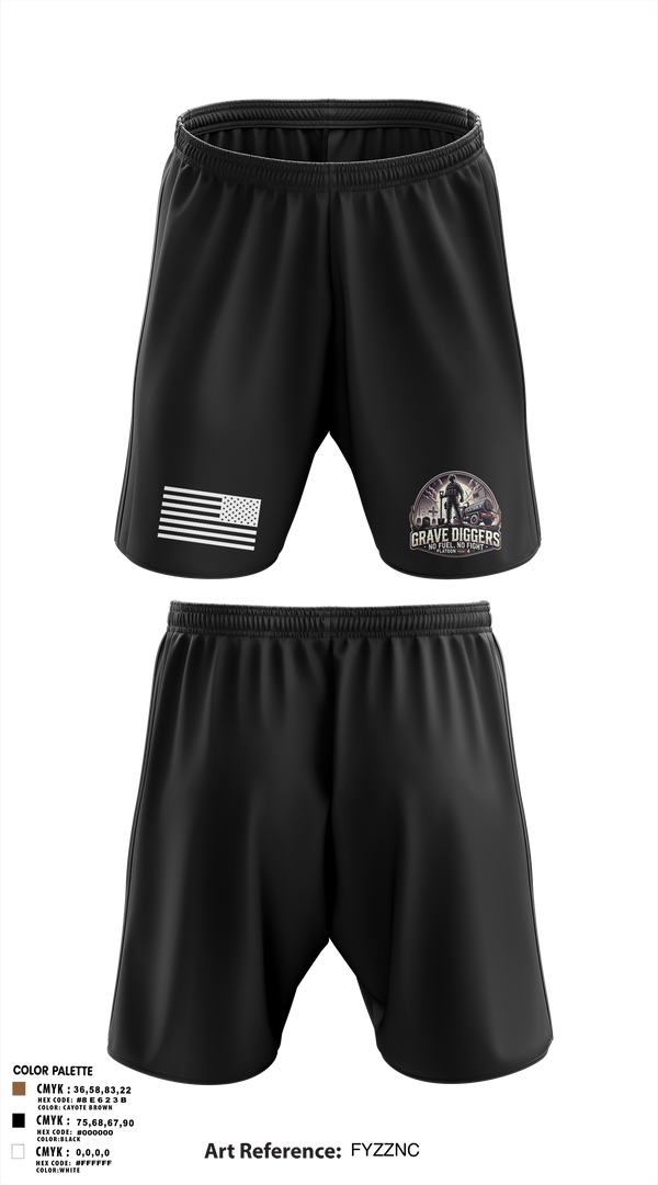 Athletic Shorts With Pockets, Gravediggers, , Teamtime, Team time, sublimation, custom sports apparel, team uniforms, spirit wear, spiritwear, sports uniforms, custom shirts, team store, custom team store, fundraiser sports, apparel fundraiser