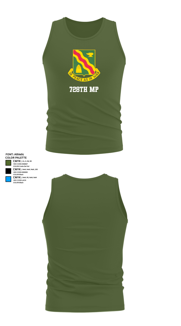 Tank Top, 728th MP, Army, Teamtime, Team time, sublimation, custom sports apparel, team uniforms, spirit wear, spiritwear, sports uniforms, custom shirts, team store, custom team store, fundraiser sports, apparel fundraiser