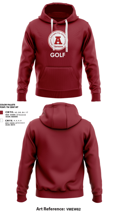 Auburn High School Golf 54421048 Hoodie - 1