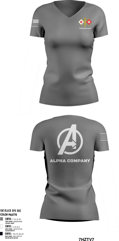 Alpha Company 80514577 Women's Short Sleeve V-neck Shirt - 7