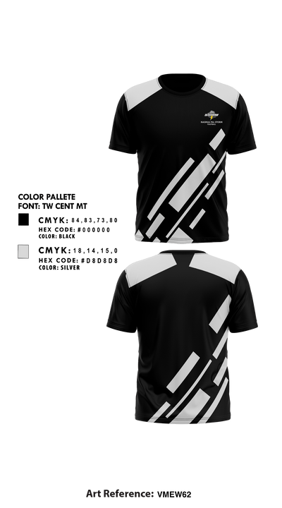 Nashua PAL Storm Football 837048 Short Sleeve Performance Shirt - 1
