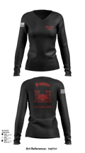 811th EN CO 58008246 Women's Long Sleeve V-neck Shirt - 103