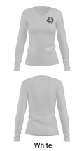 Edmond Santa Fe High School Football 10022708 Women's Long Sleeve V-neck Shirt - 16