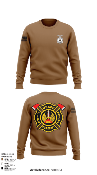 Crew Neck Sweatshirt, 435th CTS, Air Force, Teamtime, Team time, sublimation, custom sports apparel, team uniforms, spirit wear, spiritwear, sports uniforms, custom shirts, team store, custom team store, fundraiser sports, apparel fundraiser