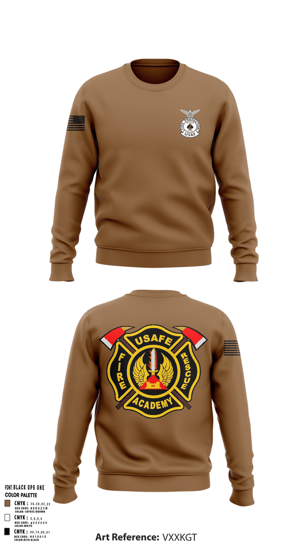Crew Neck Sweatshirt, 435th CTS, Air Force, Teamtime, Team time, sublimation, custom sports apparel, team uniforms, spirit wear, spiritwear, sports uniforms, custom shirts, team store, custom team store, fundraiser sports, apparel fundraiser