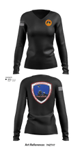 Lancaster County Young Marines 89976049 Women's Long Sleeve V-neck Shirt - 102