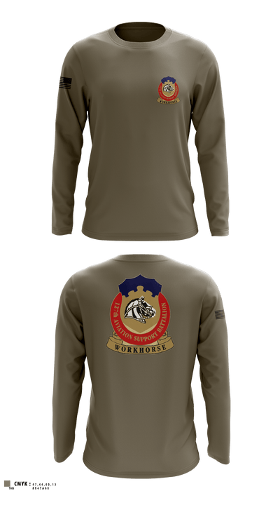 127th ASB WORKHORSE 79378829 Long Sleeve Performance Shirt 2