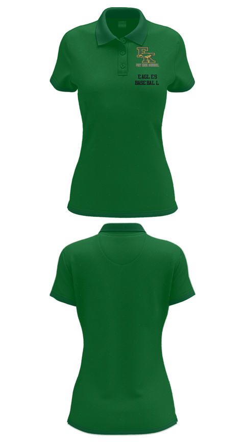 Women's Short Sleeve Performance Polo, Eagles Baseball, Baseball, Teamtime, Team time, sublimation, custom sports apparel, team uniforms, spirit wear, spiritwear, sports uniforms, custom shirts, team store, custom team store, fundraiser sports, apparel fundraiser