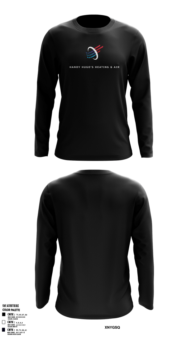 Long Sleeve Performance Shirt, Handy Hugo’s Heating & Air, , Teamtime, Team time, sublimation, custom sports apparel, team uniforms, spirit wear, spiritwear, sports uniforms, custom shirts, team store, custom team store, fundraiser sports, apparel fundraiser