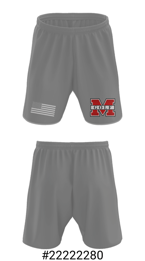 Athletic Shorts With Pockets, Monroe High School Golf, Golf, Teamtime, Team time, sublimation, custom sports apparel, team uniforms, spirit wear, spiritwear, sports uniforms, custom shirts, team store, custom team store, fundraiser sports, apparel fundraiser