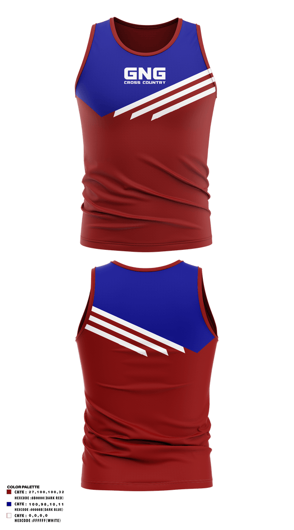 Tank Top, GNG CROSS COUNTRY, Cross Country, Teamtime, Team time, sublimation, custom sports apparel, team uniforms, spirit wear, spiritwear, sports uniforms, custom shirts, team store, custom team store, fundraiser sports, apparel fundraiser