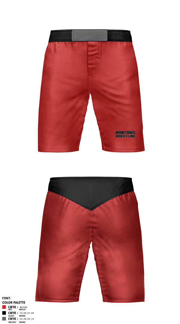 Fight Shorts, BANTAMS, Wrestling, Teamtime, Team time, sublimation, custom sports apparel, team uniforms, spirit wear, spiritwear, sports uniforms, custom shirts, team store, custom team store, fundraiser sports, apparel fundraiser