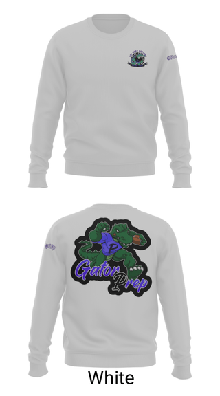 Crew Neck Sweatshirt, Gator Prep, Football, Teamtime, Team time, sublimation, custom sports apparel, team uniforms, spirit wear, spiritwear, sports uniforms, custom shirts, team store, custom team store, fundraiser sports, apparel fundraiser