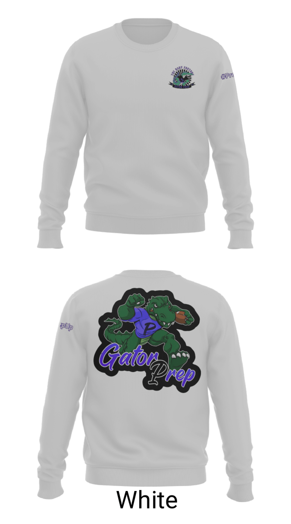 Crew Neck Sweatshirt, Gator Prep, Football, Teamtime, Team time, sublimation, custom sports apparel, team uniforms, spirit wear, spiritwear, sports uniforms, custom shirts, team store, custom team store, fundraiser sports, apparel fundraiser