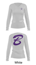 Bottineau High School 26399296 Women's Long Sleeve V-neck Shirt - 6