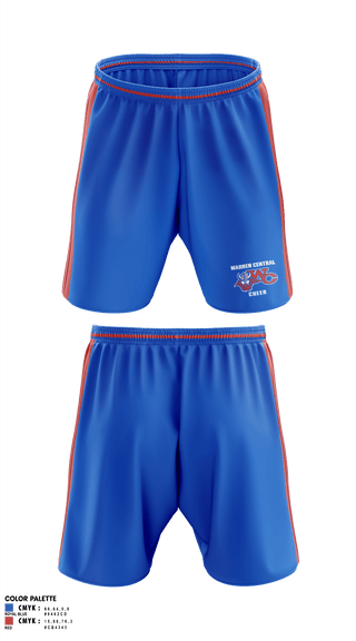 Athletic Shorts With Pockets, Warren Central High School Cheer, Cheer, Teamtime, Team time, sublimation, custom sports apparel, team uniforms, spirit wear, spiritwear, sports uniforms, custom shirts, team store, custom team store, fundraiser sports, apparel fundraiser