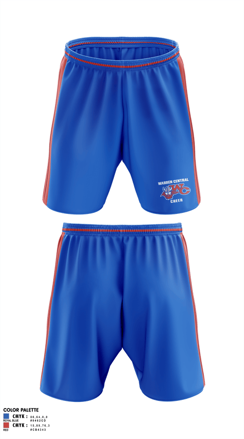 Athletic Shorts With Pockets, Warren Central High School Cheer, Cheer, Teamtime, Team time, sublimation, custom sports apparel, team uniforms, spirit wear, spiritwear, sports uniforms, custom shirts, team store, custom team store, fundraiser sports, apparel fundraiser