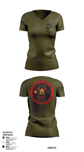 Womens Short Sleeve Vneck Shirt, DSAC-23DSAC-23, Marines, Teamtime, Team time, sublimation, custom sports apparel, team uniforms, spirit wear, spiritwear, sports uniforms, custom shirts, team store, custom team store, fundraiser sports, apparel fundraiser