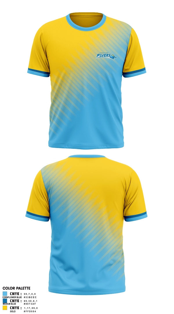 Short Sleeve Performance Shirt, Turnstone Flyers, Ice Hockey, Teamtime, Team time, sublimation, custom sports apparel, team uniforms, spirit wear, spiritwear, sports uniforms, custom shirts, team store, custom team store, fundraiser sports, apparel fundraiser