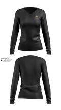 The Golden Triangle Academy 91156618 Women's Long Sleeve V-neck Shirt - 2