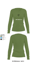 1055th Trans 1st Plt 68355484 Women's Long Sleeve V-neck Shirt - 40