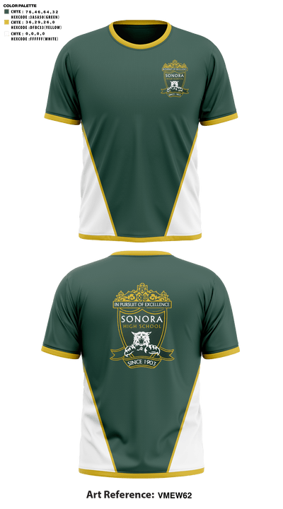 Sonora High School Golf 54102479 Short Sleeve Performance Shirt - 41