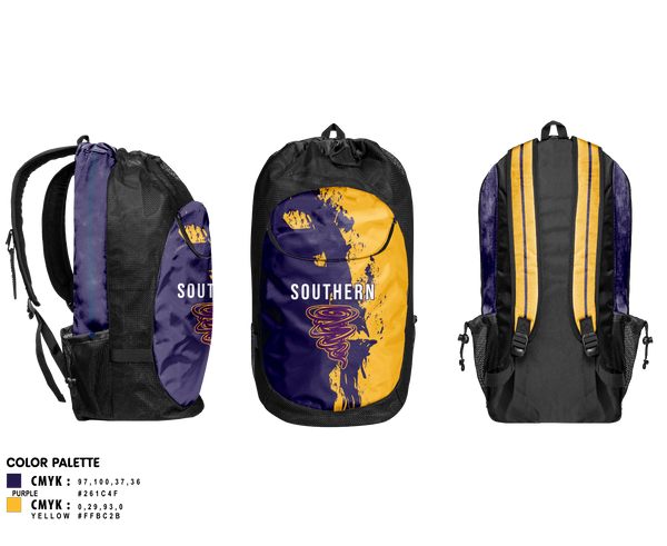 Gear Bag, Southern Middle School Track and Field, Track & Field, Teamtime, Team time, sublimation, custom sports apparel, team uniforms, spirit wear, spiritwear, sports uniforms, custom shirts, team store, custom team store, fundraiser sports, apparel fundraiser