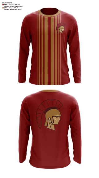 Long Sleeve Performance Shirt, Charleston High School Golf, Golf, Teamtime, Team time, sublimation, custom sports apparel, team uniforms, spirit wear, spiritwear, sports uniforms, custom shirts, team store, custom team store, fundraiser sports, apparel fundraiser