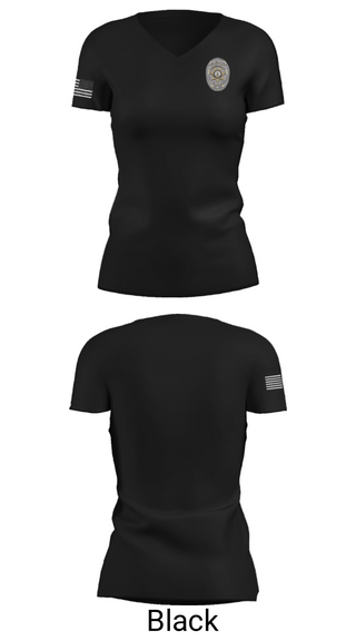 Women's Short Sleeve Vneck Shirt, Criminal Investigations Division, Police, Teamtime, Team time, sublimation, custom sports apparel, team uniforms, spirit wear, spiritwear, sports uniforms, custom shirts, team store, custom team store, fundraiser sports, apparel fundraiser