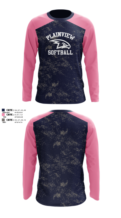 Plainview Softball 28664067 Long Sleeve Performance Shirt 2