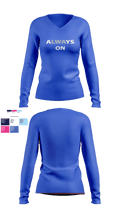 Living Word Academy Volleyball 38101646 Women's Long Sleeve V-neck Shirt - 5